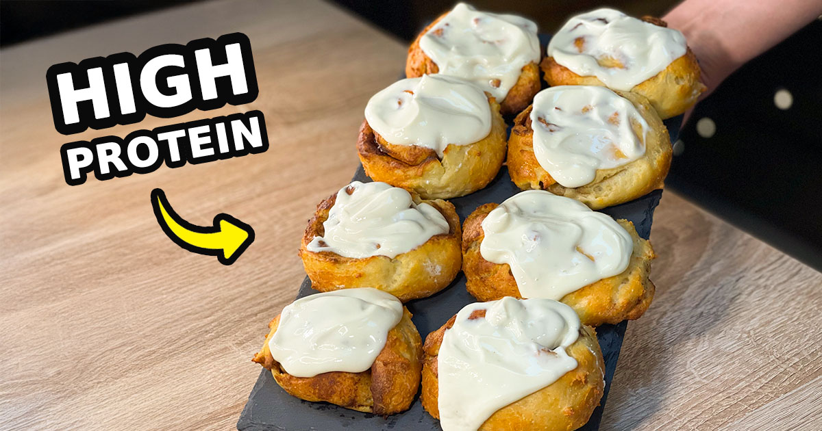 High-Protein Cinnamon Rolls | Soft, Gooey & Macro-Friendly